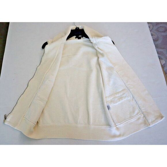 Citizens of Humanity 860-069 Women's Sz Small Beige 100% Cotton Full Zip Vest - Picture 5 of 6